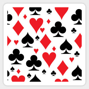 Playing Card Symbols Suit Pattern Sticker